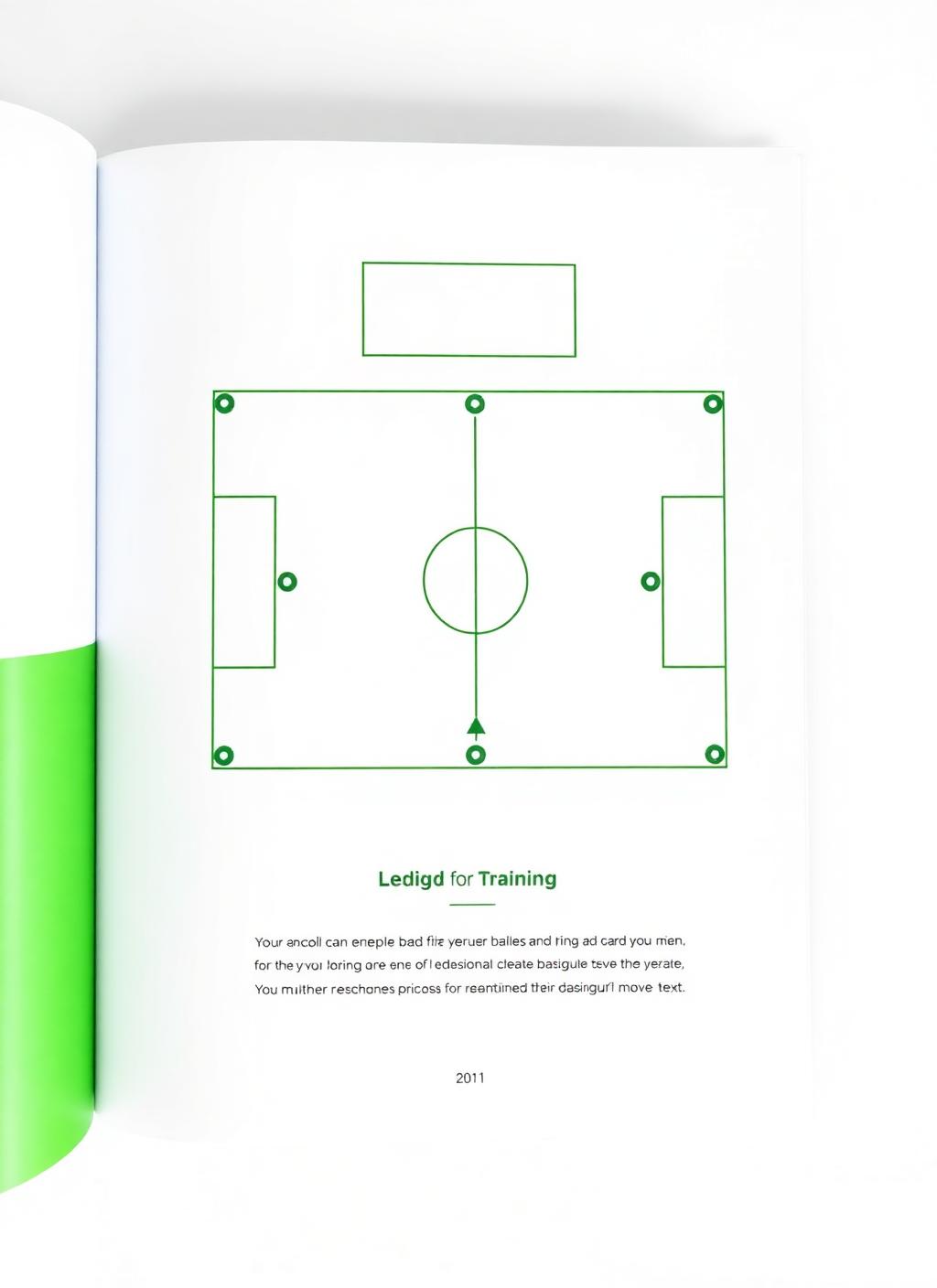 Ejercicio de fútbol presentado con diagrama visual